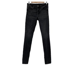 American Eagle Outfitters Next Level Slim Straight Leg Black Jeans 30 x 32